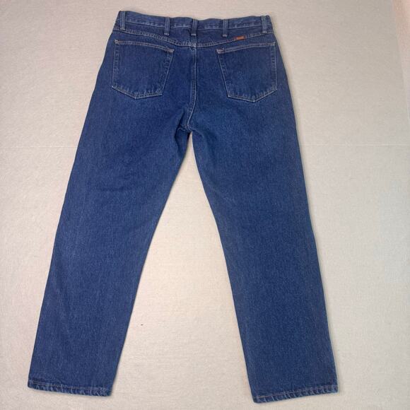 Rustler Straight Jeans Womens 38X30 High Rise Medium Wash Ankle Denim 37621PW - Picture 5 of 16